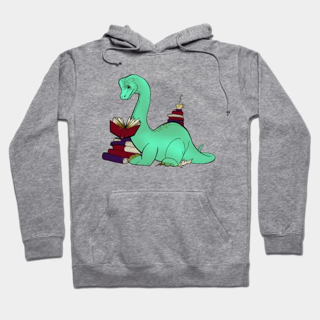 Bookasaurus Hoodie by Perryology101